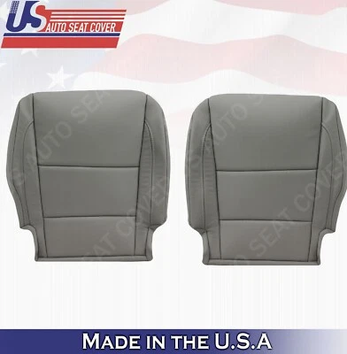 Cubiertas de asiento de cuero grises para la parte inferior del lado de la conducción y del pasajero para Acura MDX 2014 2015 Foto 1 de 4