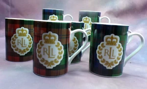 Ralph Lauren China Knockhill Tartan Mugs - Picture 1 of 7