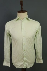 Eton Slim Green Striped Long Sleeve Button Down Shirt Size 39 / 15.5 - Picture 1 of 17