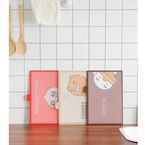 [Kakao Friends] Ryan Cafe Slim Index Schneidebrett 3er Set (3 Stück, quadratisch) - Bild 1 von 9