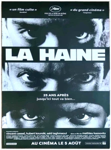 LA HAINE Affiche Cinéma Originale ROULEE 54 x 40 cm Movie Poster Ressortie 4k - Bild 1 von 1