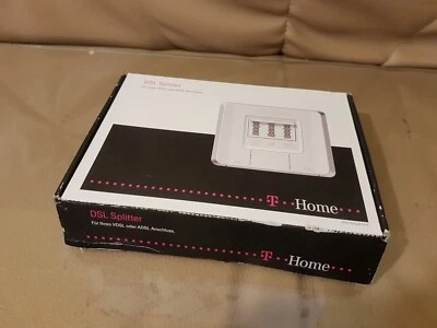T Home DSL Splitter  für VDSL ADSL inkl Anleitung und Telefonkabel NEU - Bild 1 von 2