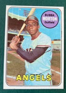 1969 BUBBA MORTON #342 TOPPS BASEBALL CARD CALIFORNIA ANGELS QUASI NUOVA BELLEZZA - Foto 1 di 2