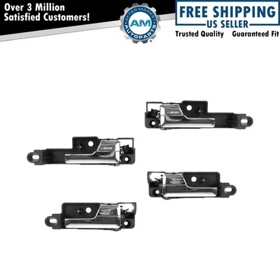 Juego de manija de puerta interior cromada delantera trasera para Fusion Milan MKZ Zephyr Foto 1 de 4