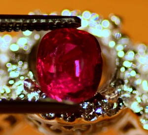 .67 Carat Genuine Natural Ruby Loose Stone Cushion Cut Gemstone - Picture 1 of 6