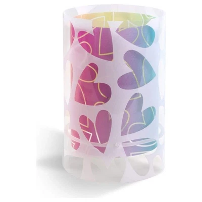 Dalber Kinder Tischlampe Herzen Cuore Rot 15x15x23cm Tischleuchte - Bild 1 von 4