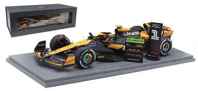 Spark 18S986  McLaren MCL38 #4 '1st Win' Miami GP 2024 - Lando Norris 1/18 Scale - Image 1 of 4