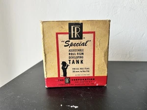 Vintage FR "Special" verstellbarer Rollfilm-Entwicklungstank mit Anleitung - Bild 1 von 12