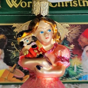 Alte Welt Weihnachten Nussknacker CLARA Glas Ornament #Y3010 Neu mit Etikett - Bild 1 von 8