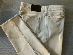 AUTHENTISCHE GIVENCHY HERREN JEANS BLAU DESTROYED GR. 34 MADE IN ITALY - Bild 1 von 17