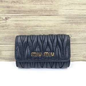 Miu Miu 5PG222 6-Schlüssel Etui Schwarz Leder Schlüsseletui - Bild 1 von 8