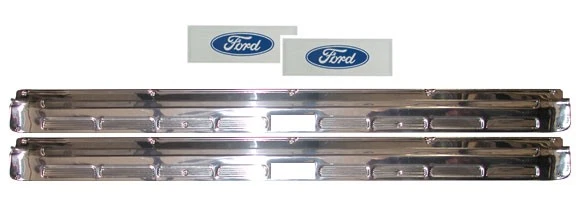 Door Sill Scuff Plates 蓝色贴花 1964 65 66 67 68 野马可转换 — 第 1/1 张图片