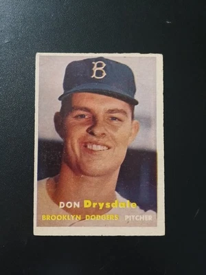 1957 Topps Set-Break # 18 Don Drysdale radiocontrol novato envío gratuito  Foto 1 de 4