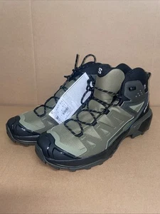 Salomon X Ultra 360 Mid Hiking Boots Black Olive Green Mens Sz 11 Waterproof NEW - Picture 1 of 8