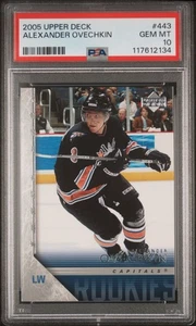 2005 UPPER DECK #443 ALEXANDER OVECHKIN YOUNG GUNS ROOKIE RC GEM MINT PSA 10 - Bild 1 von 2