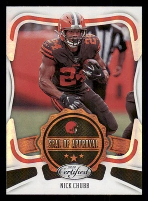 2020 Certified Seal of Approval #13 Nick Chubb - Image 1 of 2