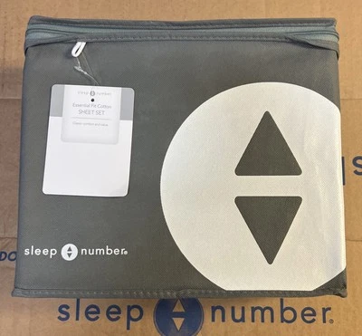 Sleep Number Sheet Set Twin Essential Cotton White NEW - Image 1 of 3
