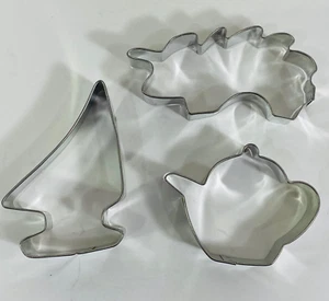 Nuevo cortadores de galletas Ann Clark x 3 - Tetera velero erizo hecha en EE. UU. - Imagen 1 de 9