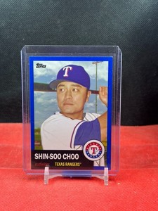 2016 Topps Archives Blue Border Parallel #34 Shin-Soo Choo 175/199 Rangers