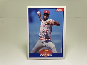1989 Score - Uniform #24 on Back #552 Jose Rijo