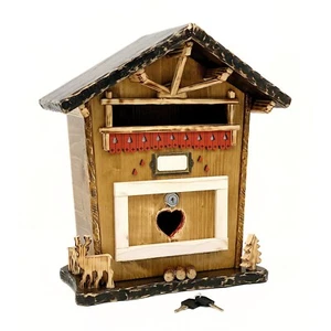 Cassetta della posta in legno MAXI cassetta delle lettere da esterno artigianale - Foto 1 di 14