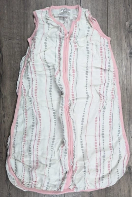 Saco de dormir ligero diseño rosa y gris polvoriento mediano Aden + Anais Foto 1 de 3