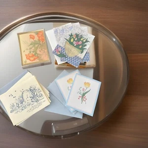 Banconote Vintage Vuote Pieghevoli Marche Miste Tulipani Papaveri 20 Totali NOS - Foto 1 di 14