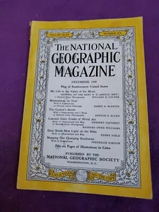 NATIONAL GEOGRAPHIC MAGAZINE DECEMBER 1948 VALLEY OF THE MOON SINAI LASCAUX - Picture 1 of 12