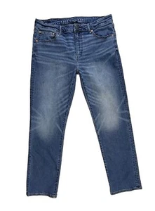 Jeans rectos American Eagle para hombre 36 x 32 elásticos Airflex + azul denim - Imagen 1 de 6