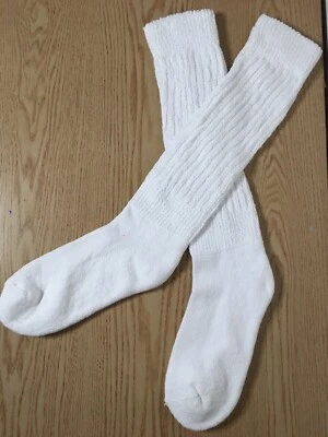 Nuevo Hooters Niña Uniforme Peavey XL Longitud Blanco Suave Elástico Calcetines Scrunchie OS Foto 1 de 4