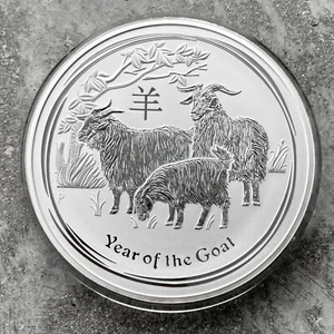 2015 Year of the Goat Australia Kilo coin 32.15 oz .999 Silver - Picture 1 of 6