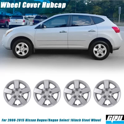 For 2008-2015 Nissan Rogue / Rogue Select 16" Hubcap Set of 4 Wheel Covers USA Foto 1 de 4
