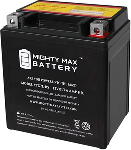 YTX7L-BS -12 Volt 6 AH, 100 CCA, Rechargeable Maintenance Free SLA AGM Motorcycl - Picture 1 of 12