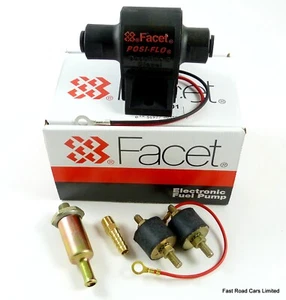 FUEL PUMP GENUINE FACET 60302 POSI-FLO WITH CHECK VALVE ENGINE BAY MOUNTING - Picture 1 of 1