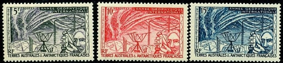 TAAF 1957 French Antarctic,Polar Research Station,Telescope,Mi.10,MNH,CV=$28 - Image 1 of 1