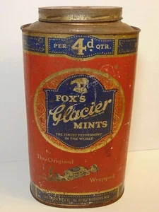 GRANDE Antiguo Vintage 1927 FOX GLACIER MENTS OSO POLAR GRÁFICO LEICESTER INGLATERRA REINO UNIDO - Imagen 1 de 12