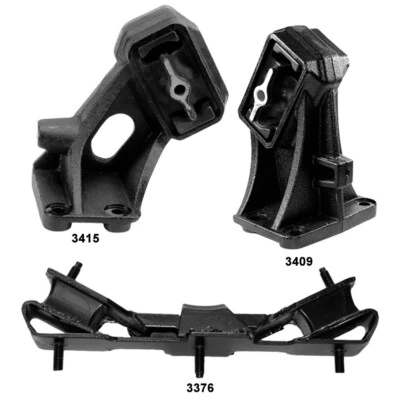 Soportes de motor delanteros diestros, diestros y montaje de transmisión trasera 3 piezas para Dodge Ram 2500 2009 5,9 L Foto 1 de 4