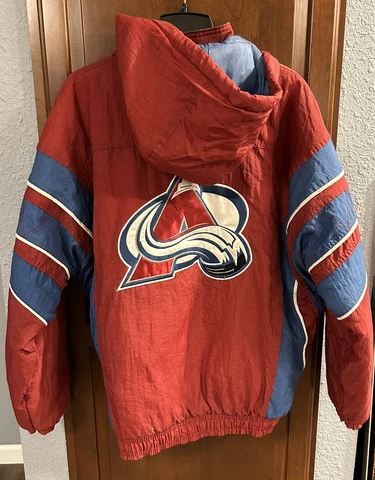 Vintage Colorado Avalanche NHL XL Quarter Zip Starter Jacket VGUC Cover