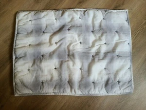 Martha Stewart "Gray/White Plaid" Quilted Standard Pillow Sham - Picture 1 of 5