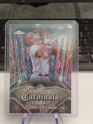 2022 Topps Chrome Nolan Arenado Pinstriped St. Louis Cardinals #P-4 - Image 1 of 2