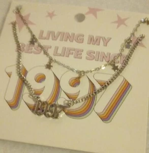 Nuevo Collar Antiguo Stock Rue 21 Viviendo Mi Mejor Vida Since 1997 Dijes Estrella y Año - Imagen 1 de 2