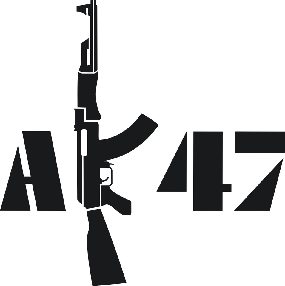 Kalaschnikow AK47 Aufkleber 10x10cm  Auto Car Hunter Gewehr Maschinengewehr (22) - Bild 1 von 3