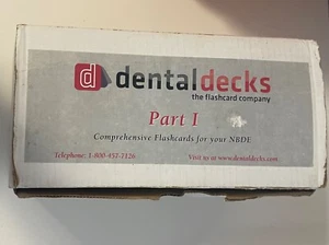 Dental Decks Part I NBDE Flashcards - Picture 1 of 3
