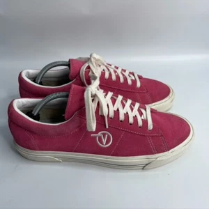 Vans Men's Sid Dx Anaheim Factory Suede Skate Shoes OG Pink OG White Size 11 - Picture 1 of 10