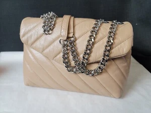 Vince Camuto Ottys Large Quilted Crossbody Bag Leather Tortilla  - Picture 1 of 8