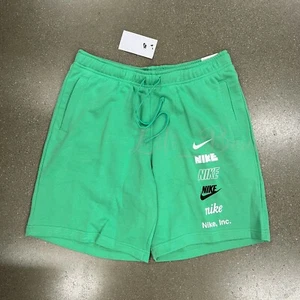 Nike Men's Club+ Mlogo French Terry Fleece Shorts FB8830-363 Green NWT Size XL - Picture 1 of 11