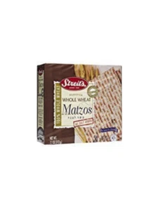 Streit's Matzos, Jewish Passover Cracker Whole Wheat No salt added 11 oz Kosher - Picture 1 of 2