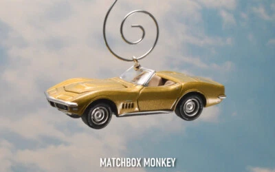 Gold '69 Chevy Corvette ZL1 Convertible Christmas Ornament Chevrolet Adorno - Image 1 of 4
