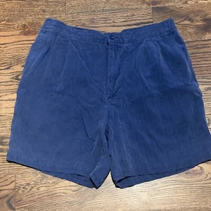 Alfani Men's Blue Casual Shorts Size 36 Stretch, 100% Silk - Picture 1 of 6