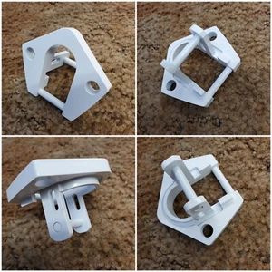 RV AWNING SUNCHASER II REPLACEMENT PART BOTTOM FOOT WHITE ALUMINUM - Picture 1 of 4